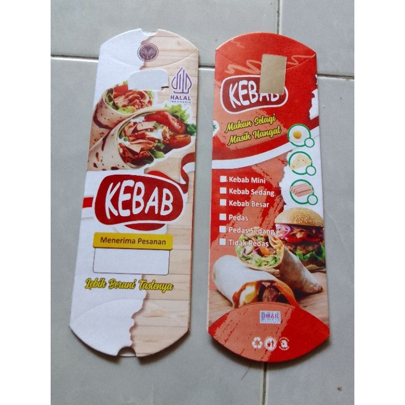 

kertas kebab ukuran 9 cm x 24 cm // dus kebab // wadah kebab //kemasan kebab.