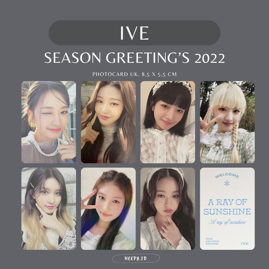 [IVE] UNOFFICIAL PHOTOCARD IVE SEASON GREETING'S 2022