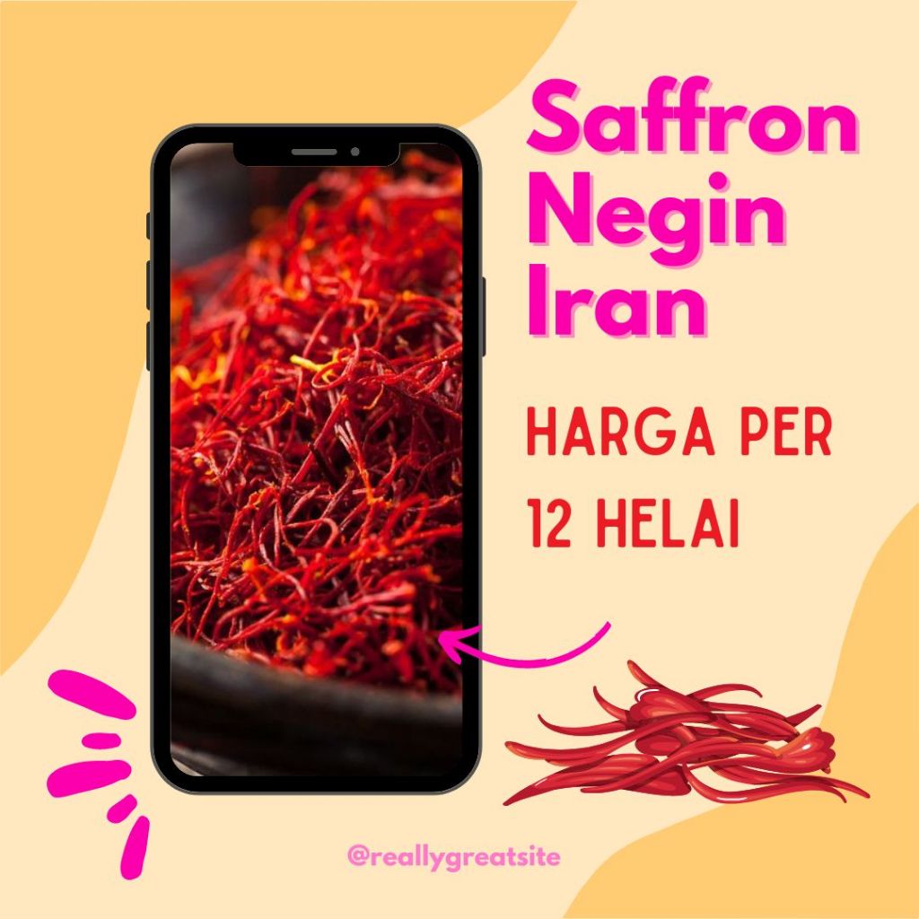 

SAFFRON SUPER NEGIN ECERAN PER 12 HELAI/PUTIK
