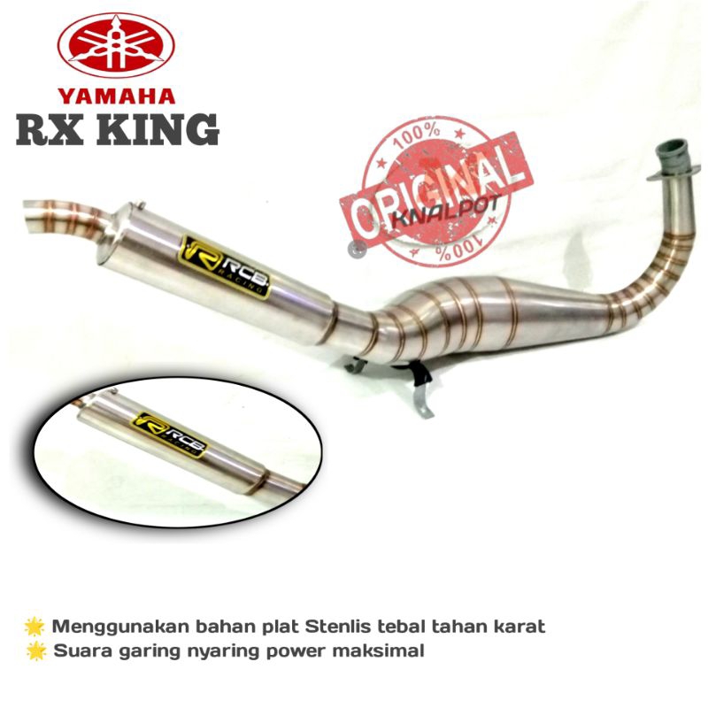 Knalpot racing RX king RX spesial kolong kobra Stenlis Original