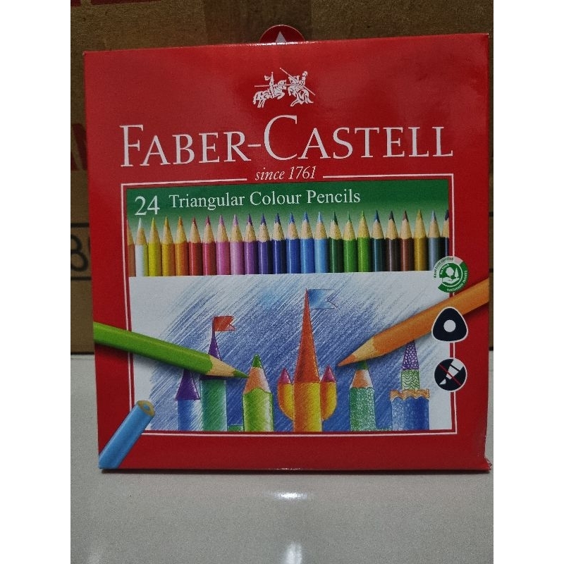 

PENSIL WARNA FABER CASTELL 24 WARNA TRIANGULAR COLOUR PENCIL PENSIL WARNA AIR