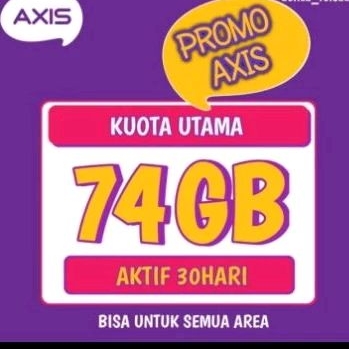 kuota Axis full kuota utama atau reguler 74gb termurah