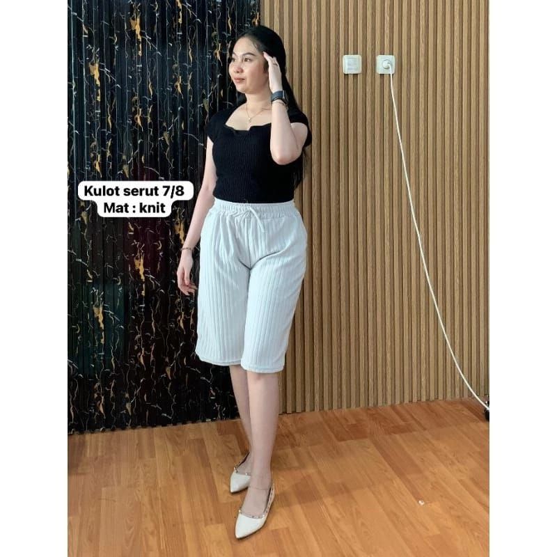 KULOT KNIT SERUT 7/8 wanita termurah/celana wanita 7/8 bahan knit