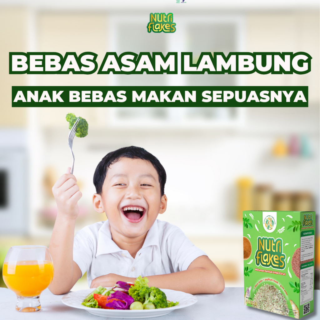 

Nutriflakes Sereal Asam Lambung Umbi Garut 1 Box Original