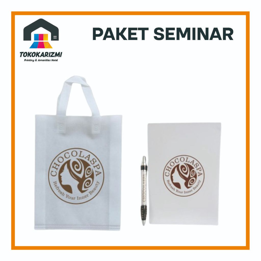 

Paket Seminar (Tas Spunbond, Pulpen Pencet dan Blocknote)