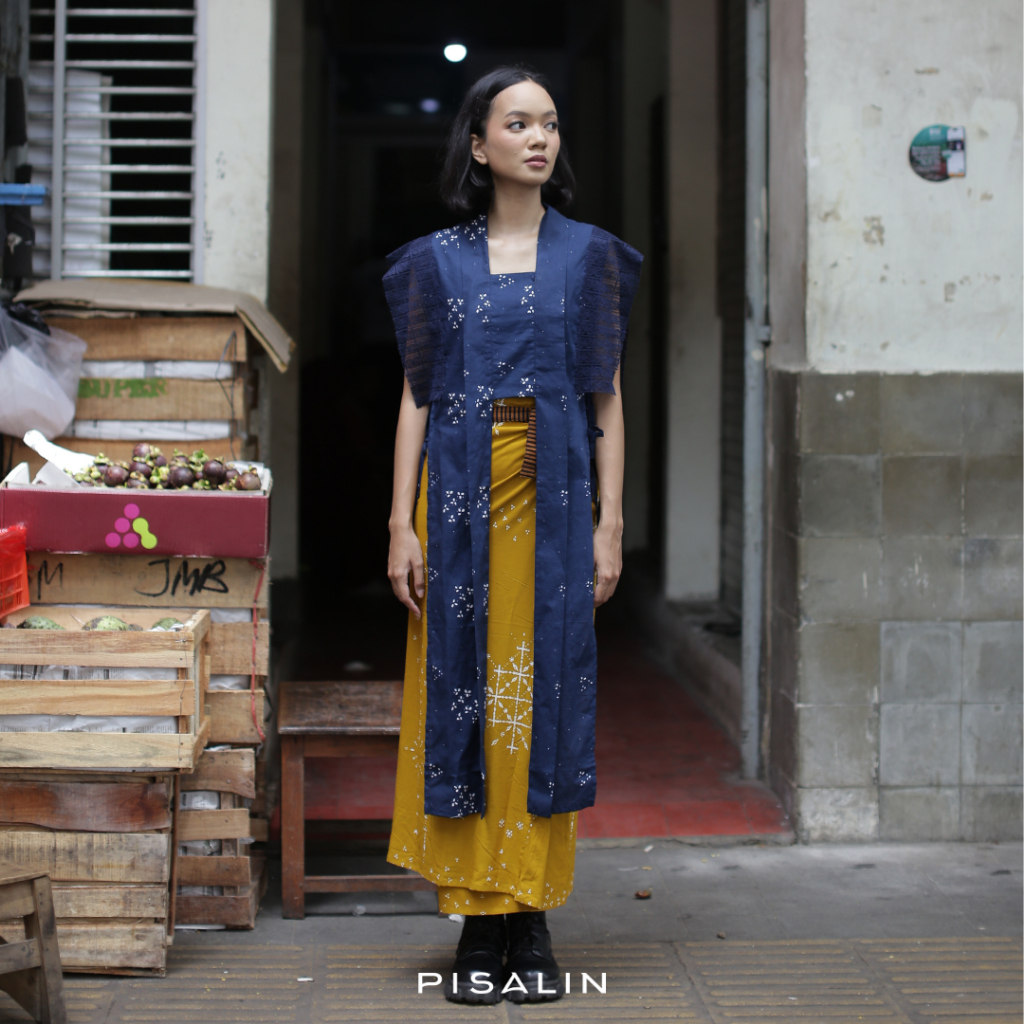 Outer Kebaya Batik Cap Renda Brokat | Daisy Kebaya Outer Pisalin | Sore