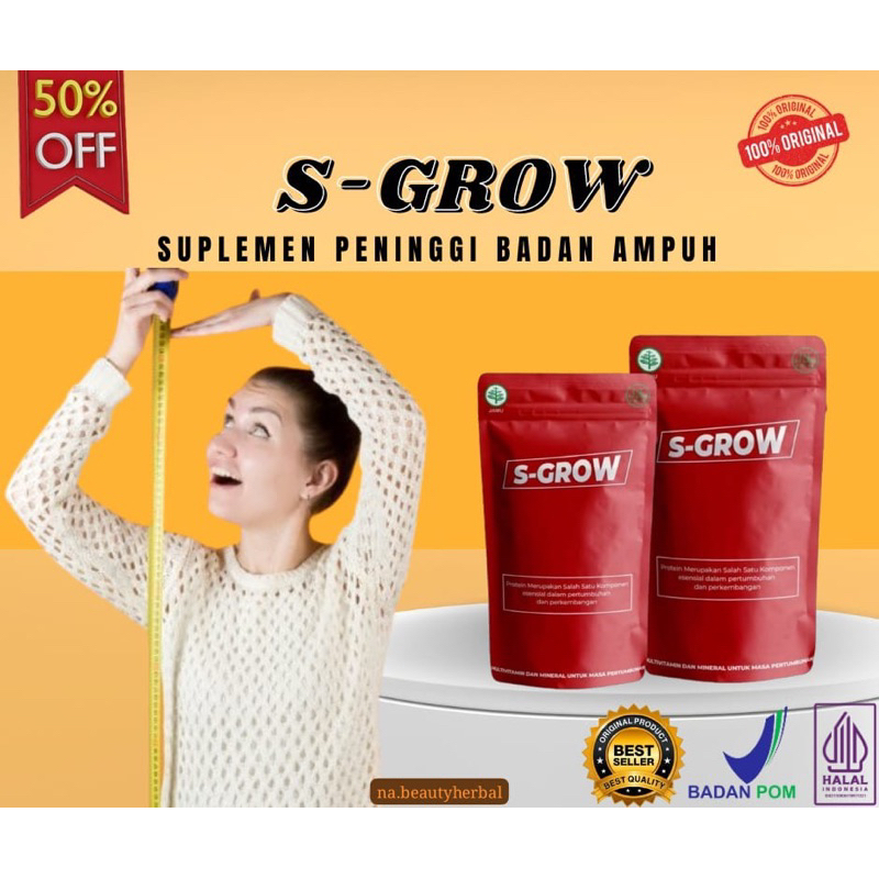 S-GROW Susu Peninggi Badan Susu Kalsium Dewasa Terbaik