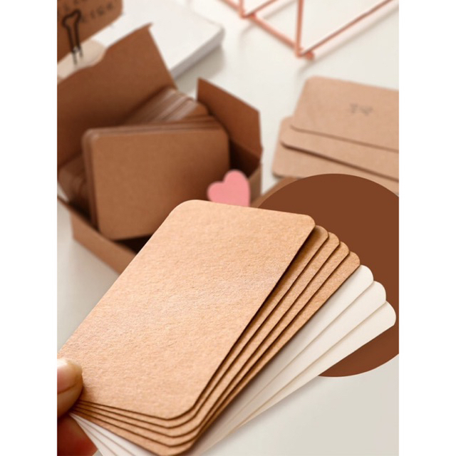 

BLANK CARD CRAFT PAPER / KARTU KOSONG KARTU NAMA KOSONG