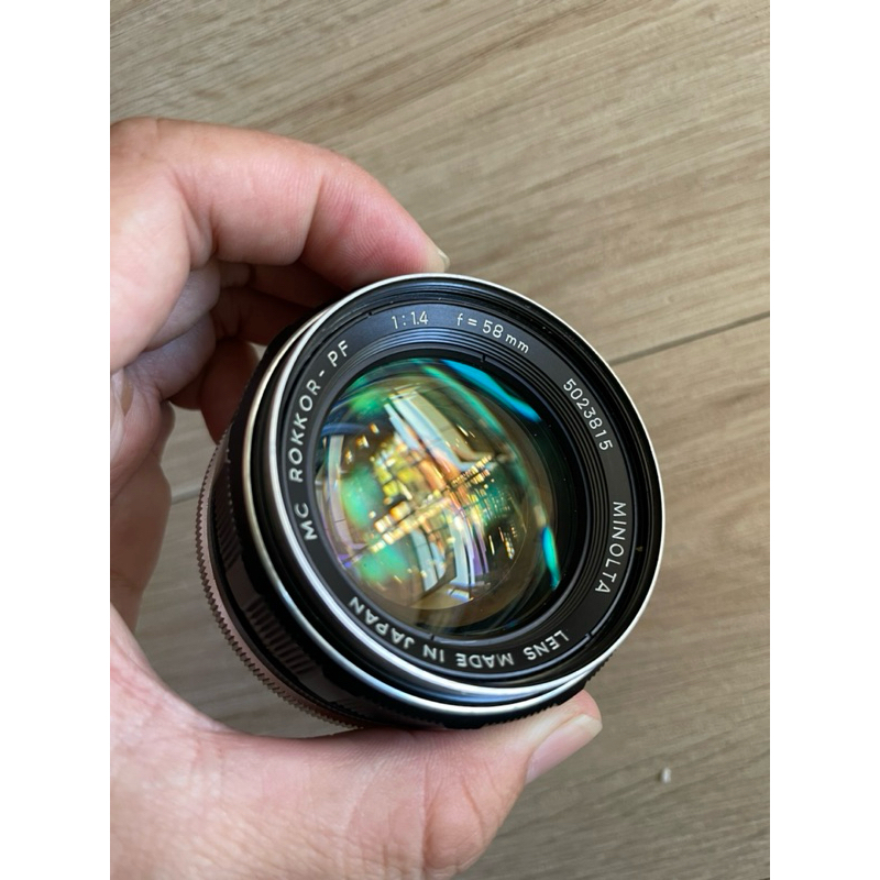 lensa Minolta MC Rokkor PF 58mm F1,4