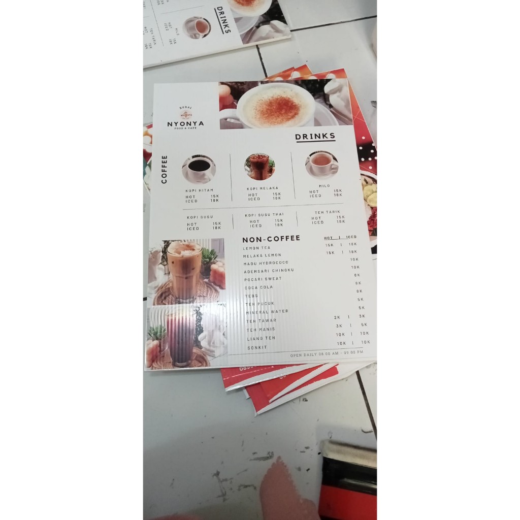 

Cetak Stiker Foamboard Daftar Menu dll