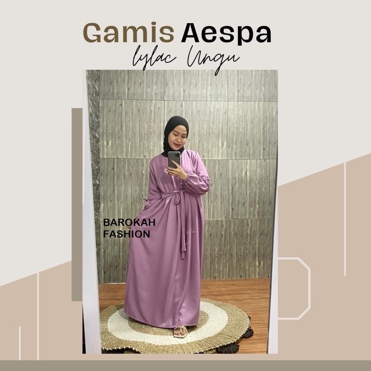 cuci gudang gamis polos aespa maxi dress / gamis wanita / gamis terbaru aespa dress