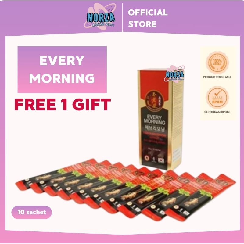 

PROMO Korean Red Ginseng Extract Every Morning 1 box (10 sachets)