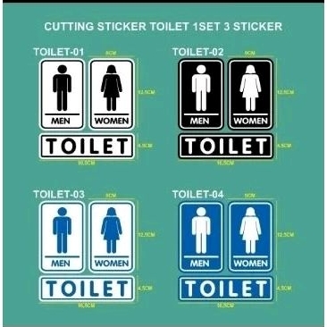 STICKER TOILET / CUSTOM STICKER SATUAN
