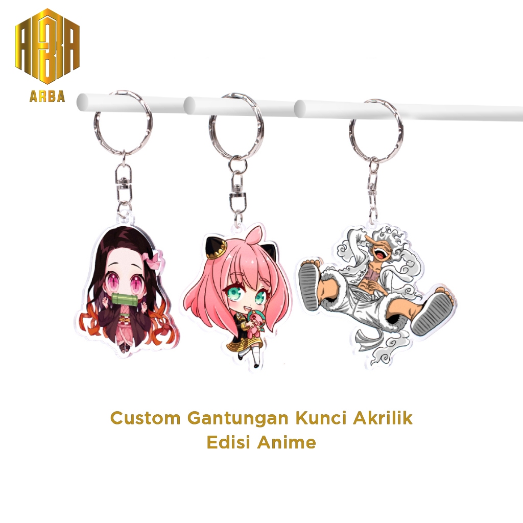 Gantungan Kunci Akrilik Edisi Karakter Anime