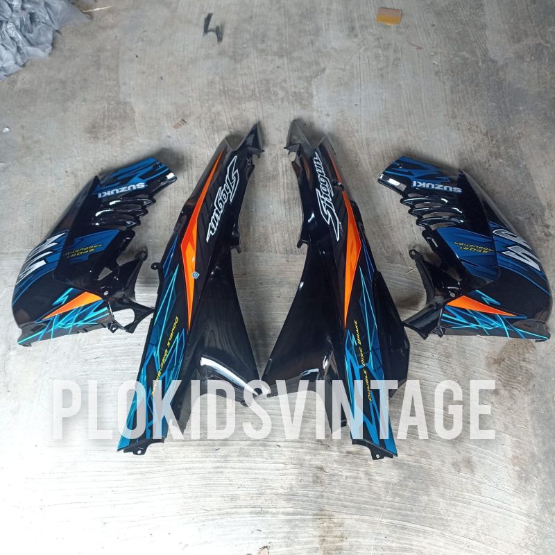COVER BODY BELAKANG SHOGUN 125 R SHOGUN SP SET SAYAP WARNA HITAM