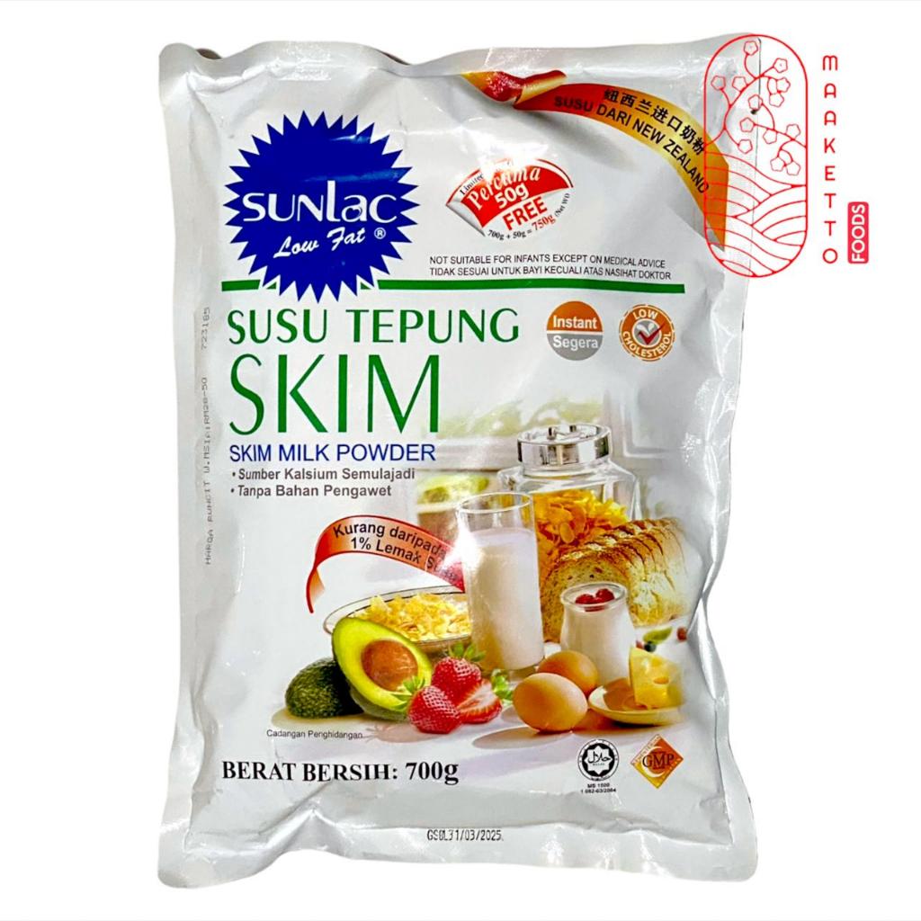 

Sunlac Skim Milk Powder Low Fat - Susu Tepung Skim Rendah Lemak 700gr