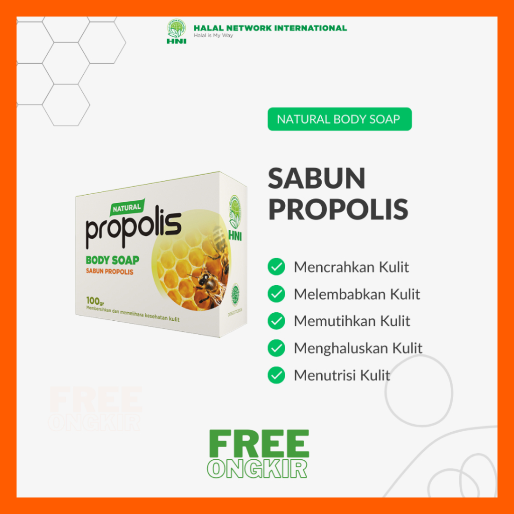 Sabun Propolis HNI HPAI 100GR