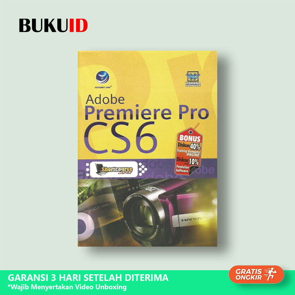 Buku Shortcourse Series Adobe Premiere Pro CS6 - Original