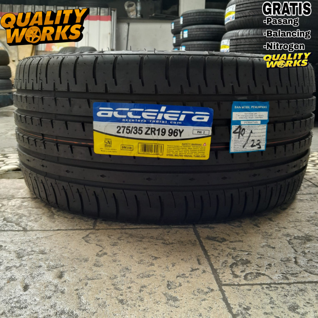 Ban mobil tapak lebar ring 19 ukuran 275/35 R19 - 275 35 R19 Accelera Phi2