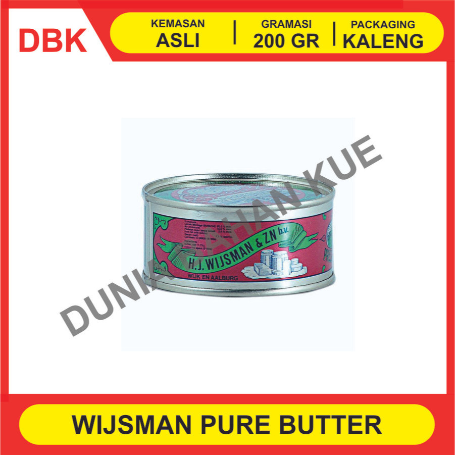 

WIJSMAN KALENG / BUTTER / MENTEGA / WISMAN 200 GR - 1 DUS 60 PCS