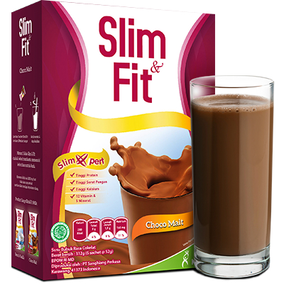 

SLIM & FIT CHOCO MALT 312 GRAM MINUMAN DIET