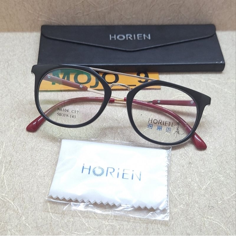 frame kacamata Fashion style Original HORIEN DoubleBridge