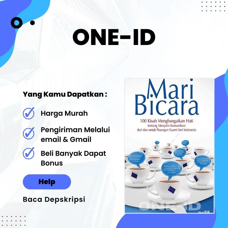 

Mari Bicara 100 Kisah Menghangatkan Hati tentang Menjalin Komunikasi dari dan untuk Pasangan Suami Istri Indonesia