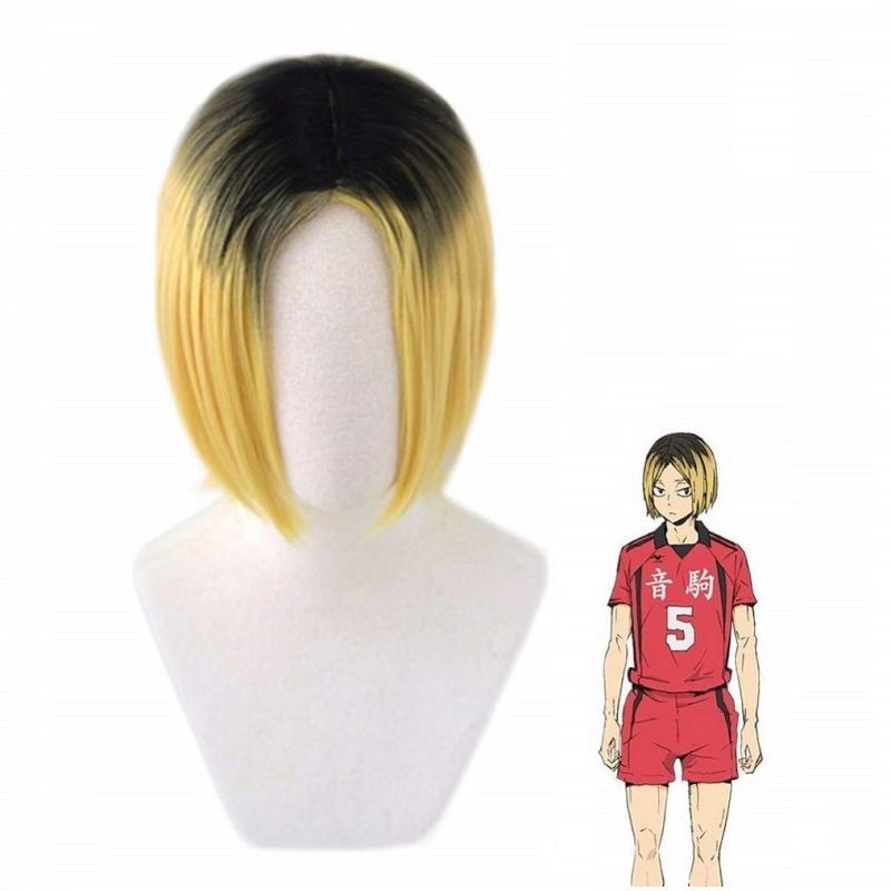 Wig Haikyuu Anime Cosplay Rambut Palsu Kenma Kozume