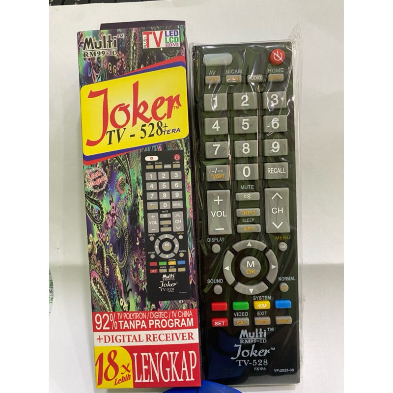 REMOT MULTI LED/LCD JOKER TV 528+/529+512 (READY KODE 512)