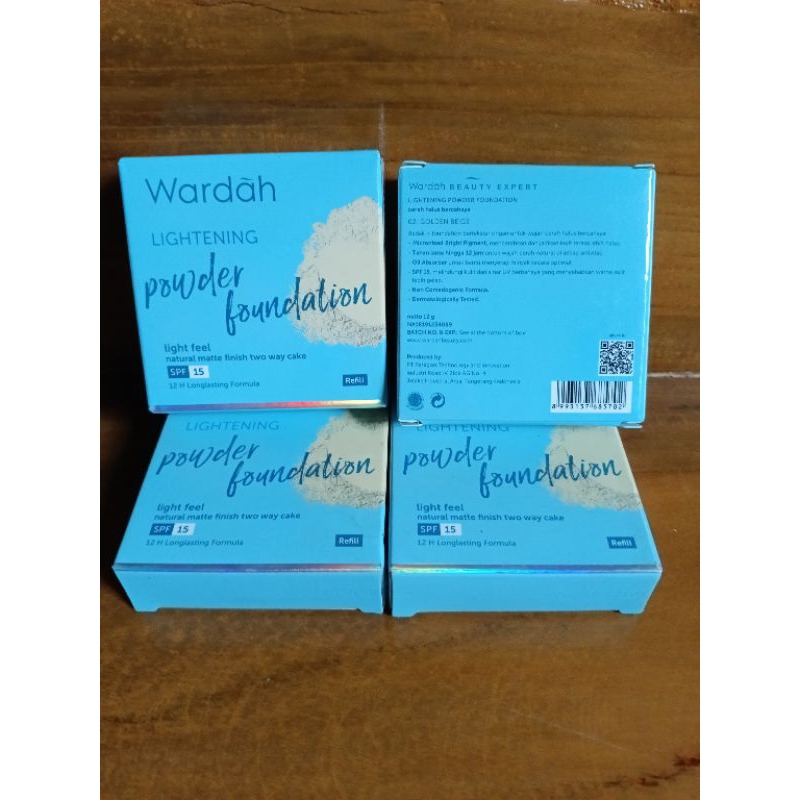 Refill wardah lightening powder foundation 100% ORI