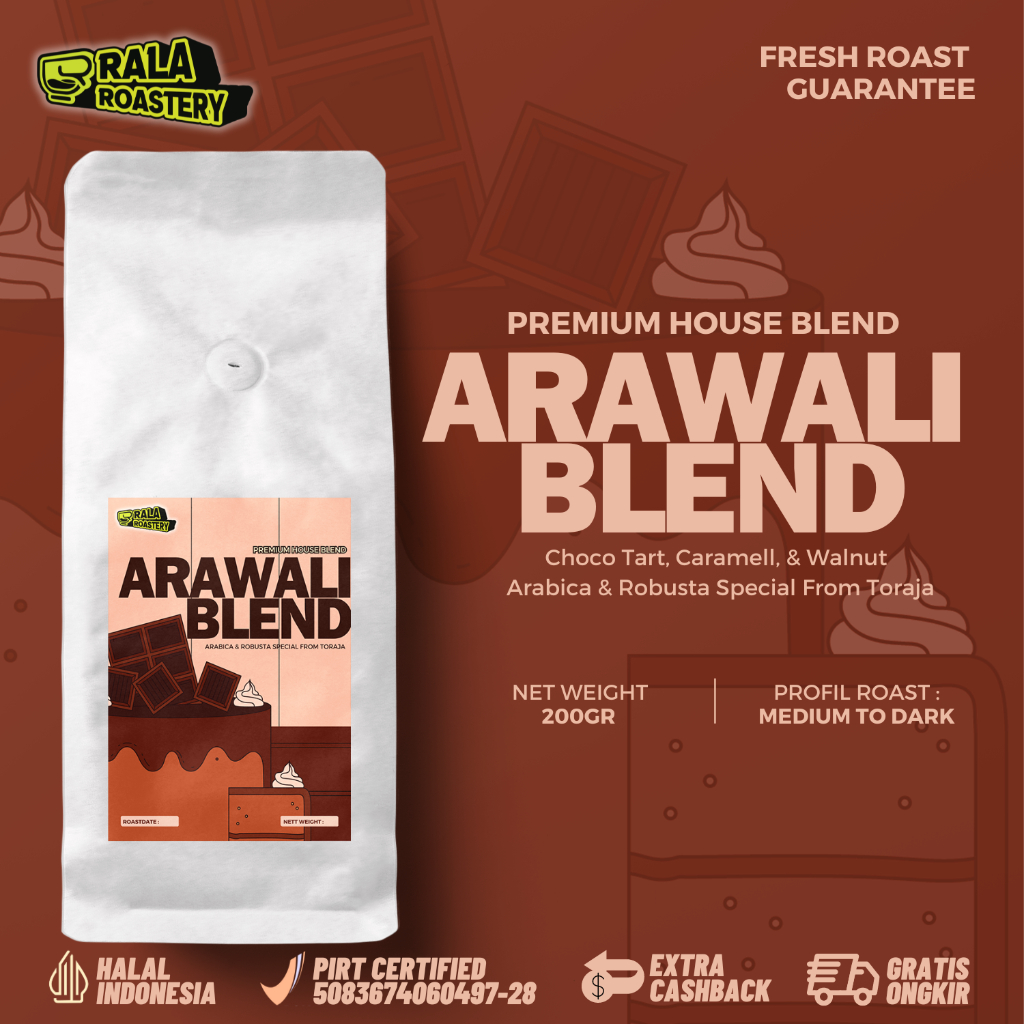 

House Blend Espresso Arawali | Blend Arabika Robusta Toraja 200gr