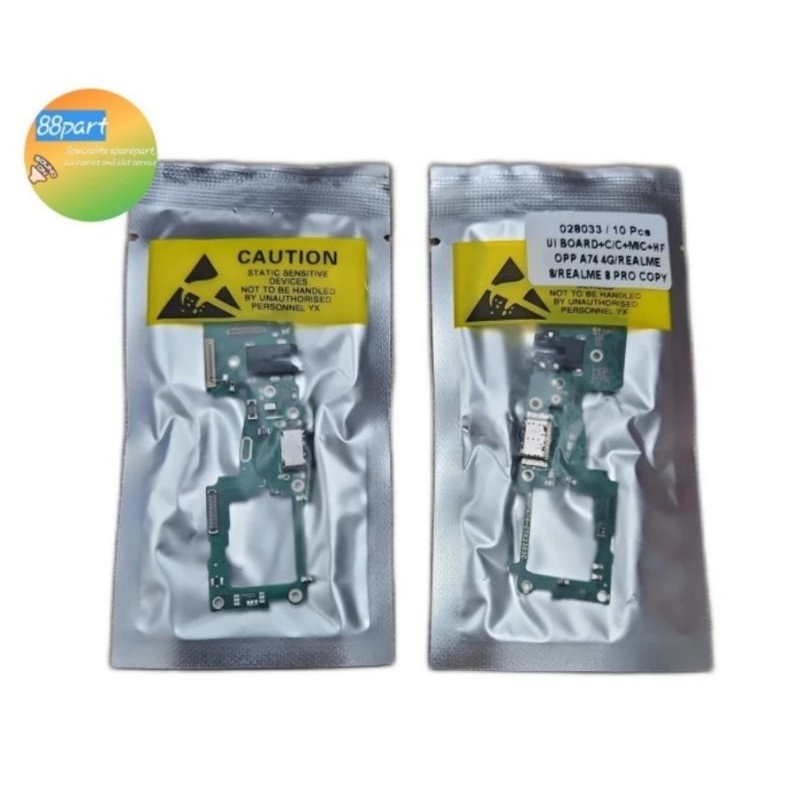 PCB + CON TC + MIC + HF REALM 8 REALM 8 PRO A74 4G