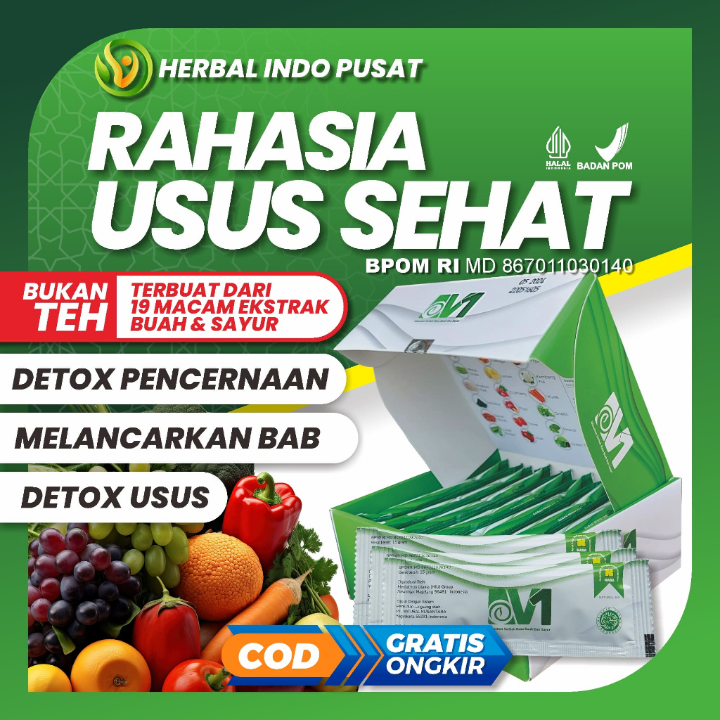 V1 Nasa Original | Pelancar BAB | Pembersih Usus Kotor | Detox Usus Kotor | Detox Pencernaan