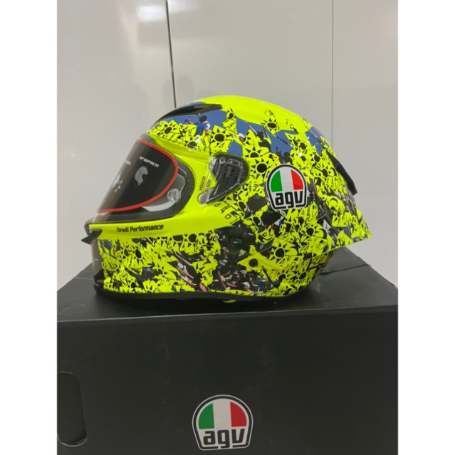 AGV PISTA GP RR ROSSI MISANO 2 2021 YELLOW FANS