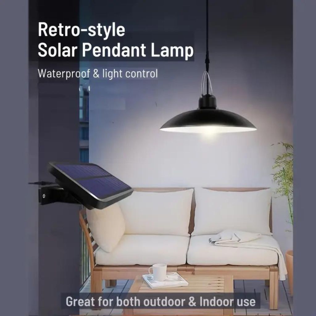 Lampu Gantung Solar Outdoor / Lampu Teras Outdoor Tenaga Matahari / Lampu Luar Ruangan Sensor Gerak