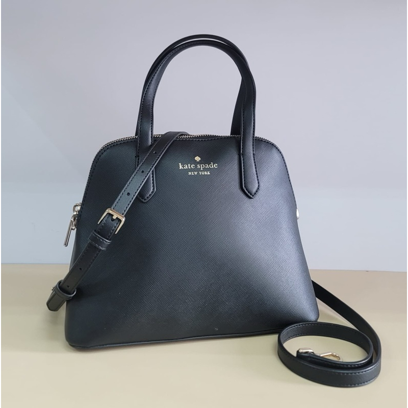 KS schuyler medium dome satchel saffiano pvc 21-26x26x12cm