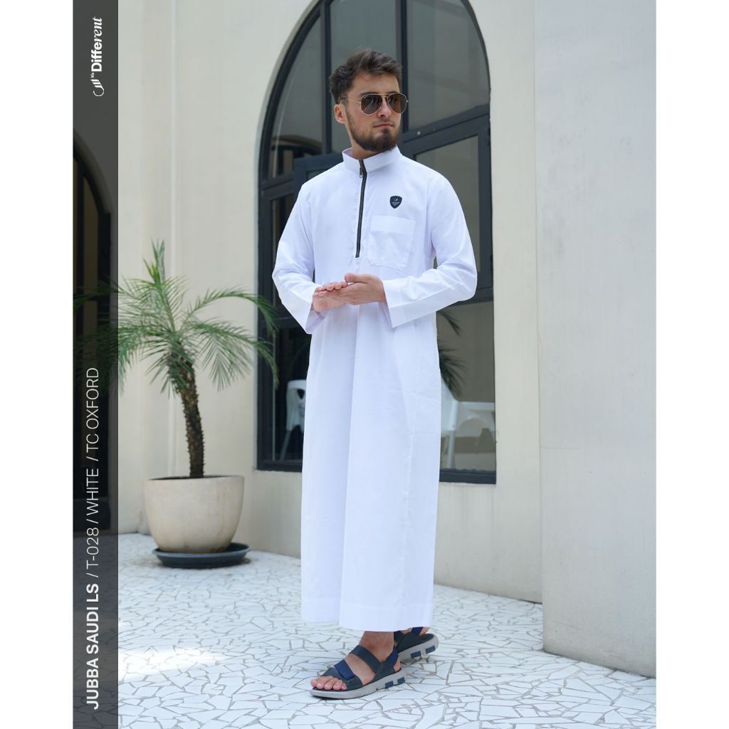 SAMASE Jubba Saudi T028 Jubah Saudi Pria Dewasa Lengan Panjang