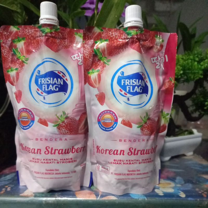 

Frisian Flag Susu Kental Manis Stawberry 260g