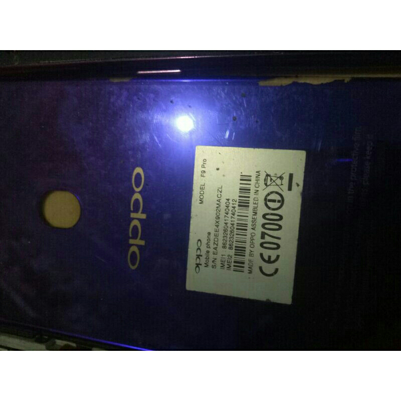 mesin Hp OPPO F9 Pro Normal udah tested