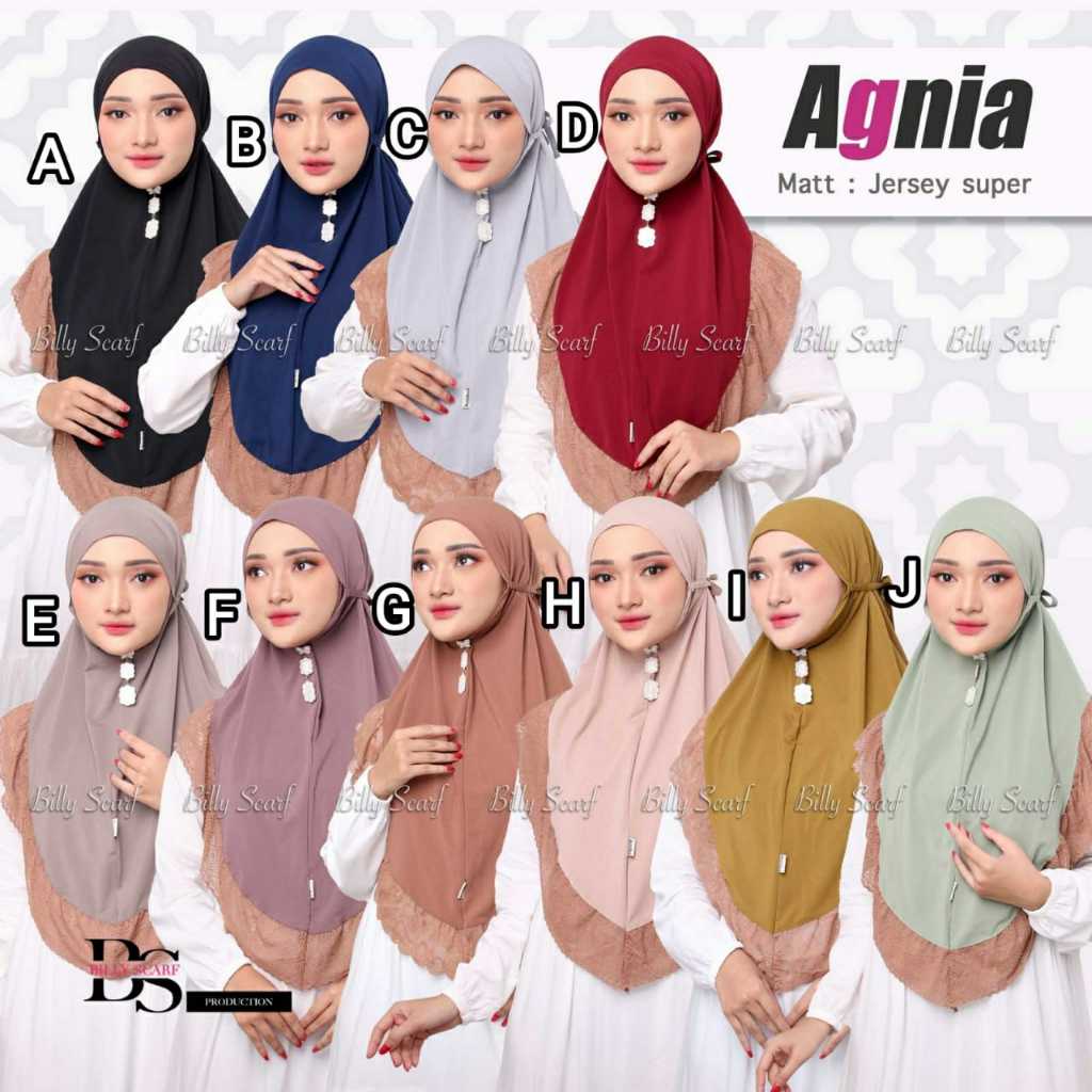 AGHNIA HIJAB BERGO ORIGINAL BILLY SCARF