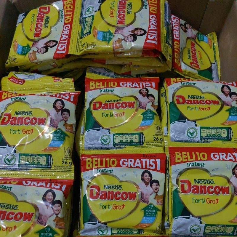 

[ isi 5 & 10pcs ] Susu bubuk DANCOW FortiGro renteng uk. 26gr