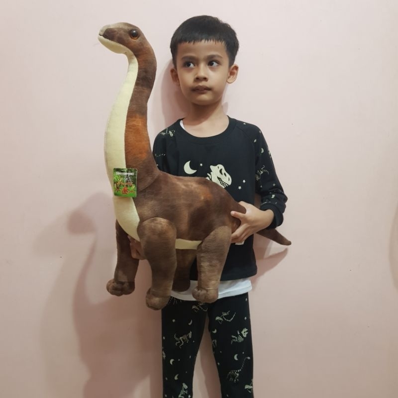 Mainan Boneka Dinosaurus Brontosaurus Ukuran Besar - Boneka Hewan Dinosaurus Jumbo