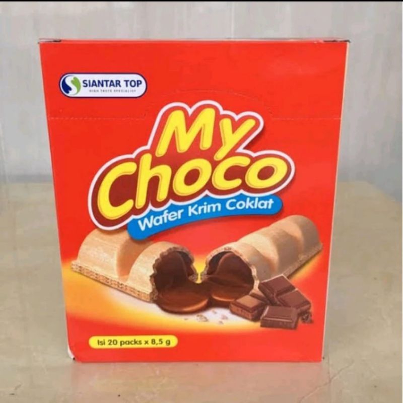 

Snack wafer krim cokelat My Choco 1 pack isi 20 pcs