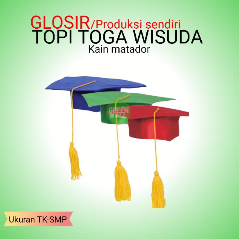 Topi Wisuda Paud | Topi Wisuda TK |Topi Toga Wisuda Bahan Matador Size TK/PAUD | Perlengkapan Wisuda