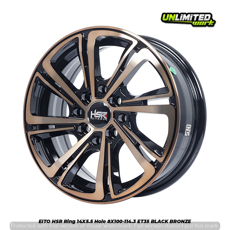 Velg Mobil Racing R14 Untuk Brio Calya Sigra Ayla HSR EITO Original ring 14 Termurah