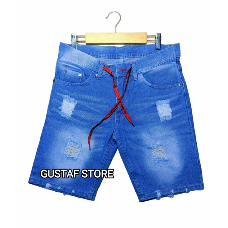 celana pendek jeans sobek pria celana pendek terbaru 2023 keren celana pendek pria keren gaul celana