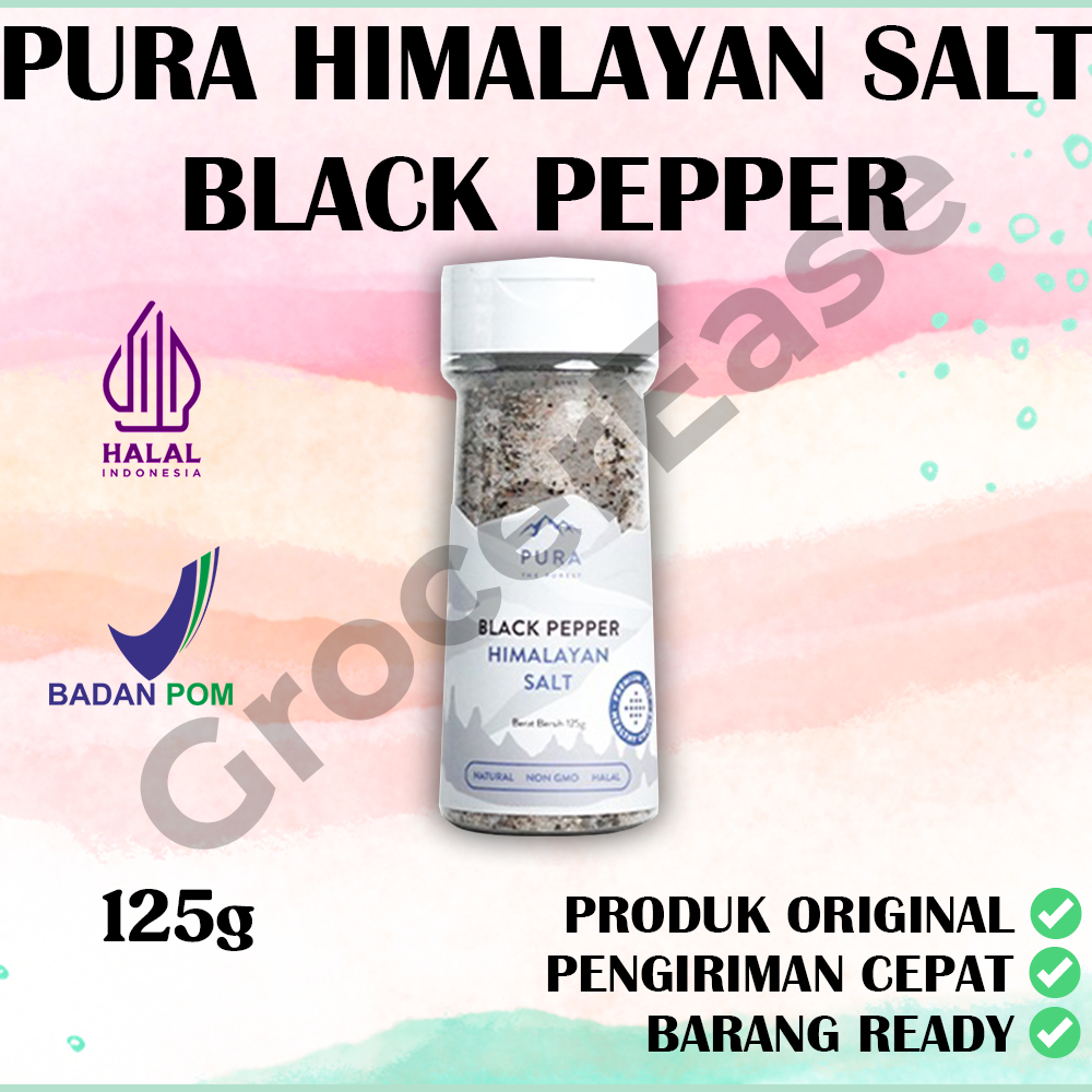 

[READY STOCK] PURA HIMALAYAN SALT BLACK PEPPER GARAM HIMALAYA LADA HITAM NATURAL