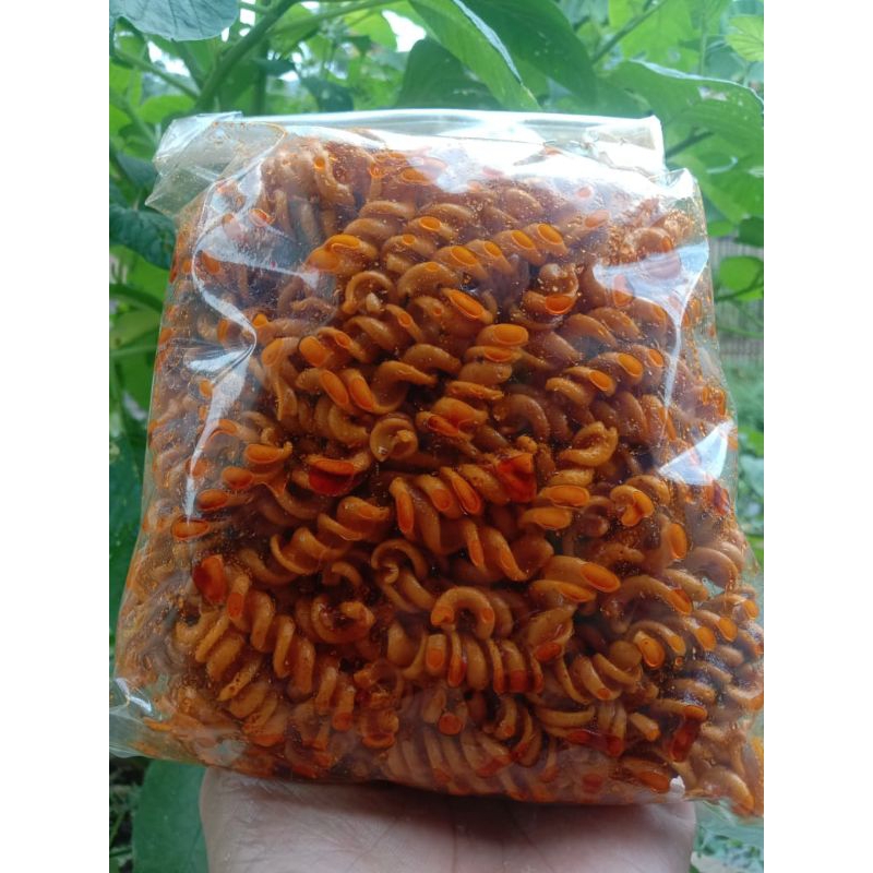 

Makroni Bantat Makroni Spiral Pedas Daun Jeruk 250gram