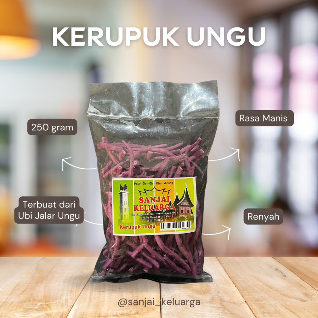 

Kerupuk / Keripik Ubi Ungu 250 gram