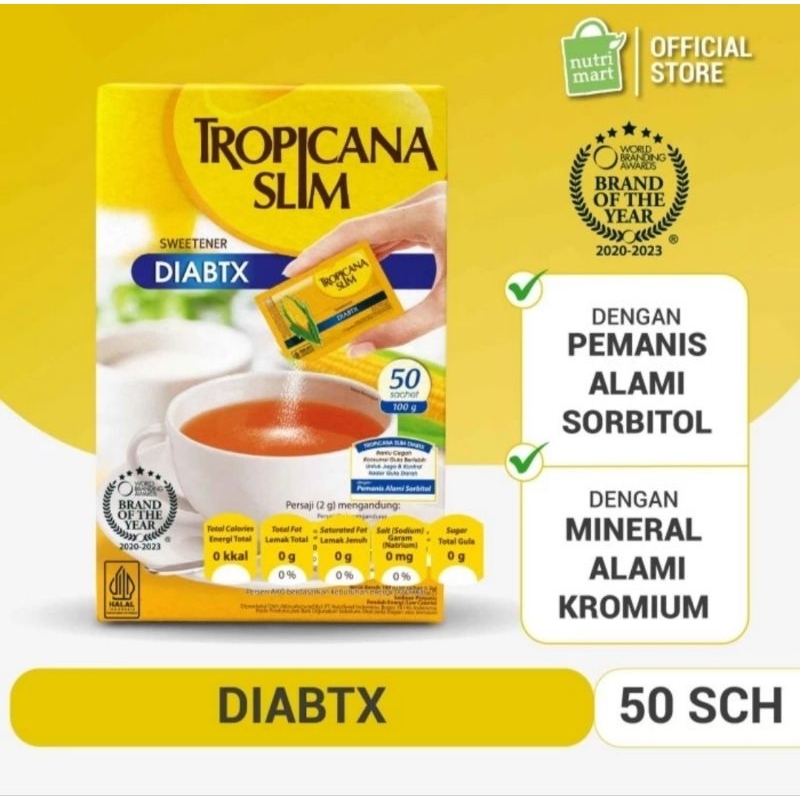 

TROPICANA SLIM SWEATENER DIABTX 50 SACHET